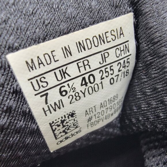 Adidas Sneakers Cloudfoam Shoe Womens Size 7 Grey & Black Athletic Running - Picture 10 of 11